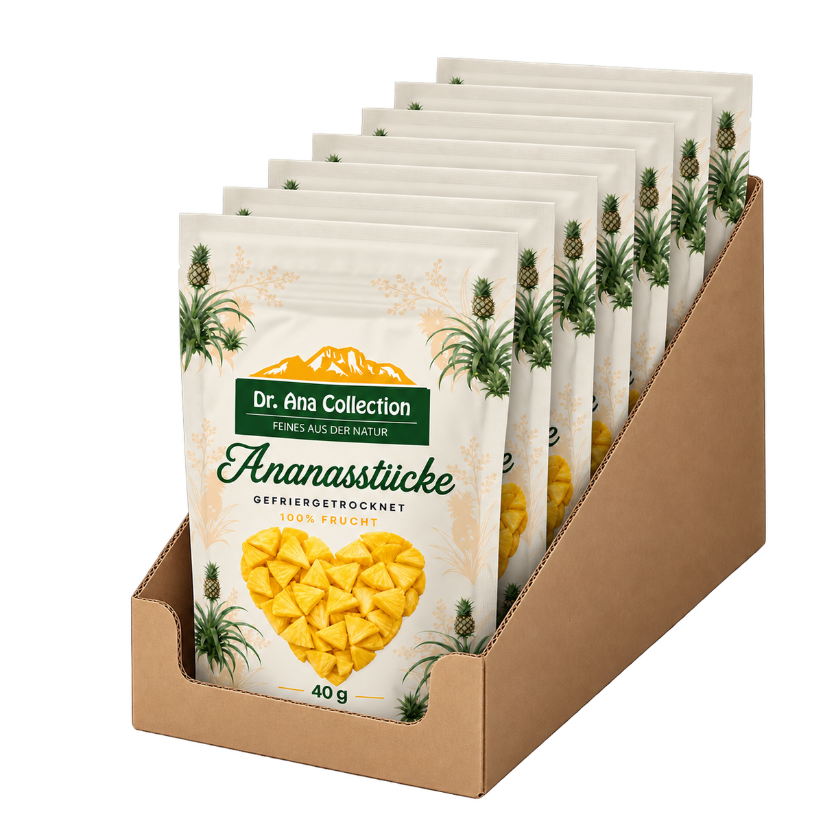 Gefriergetrocknete Ananas