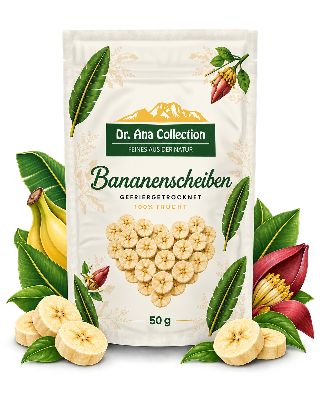 Gefriergetrocknete Banane
