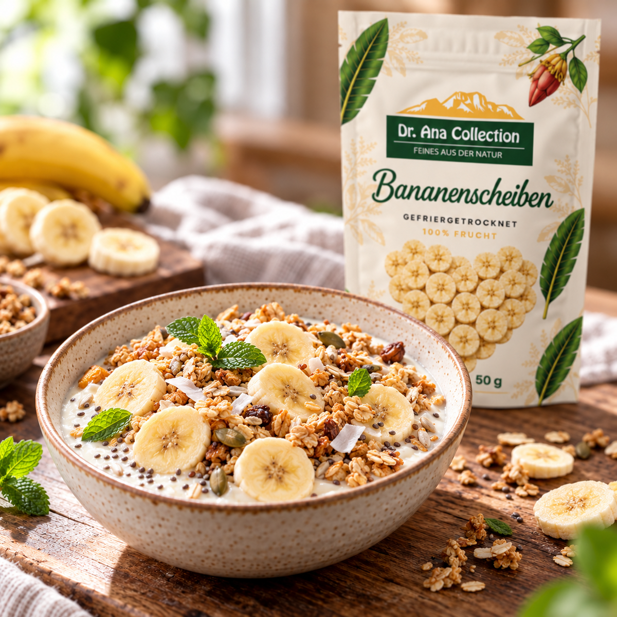 Gefriergetrocknete Banane