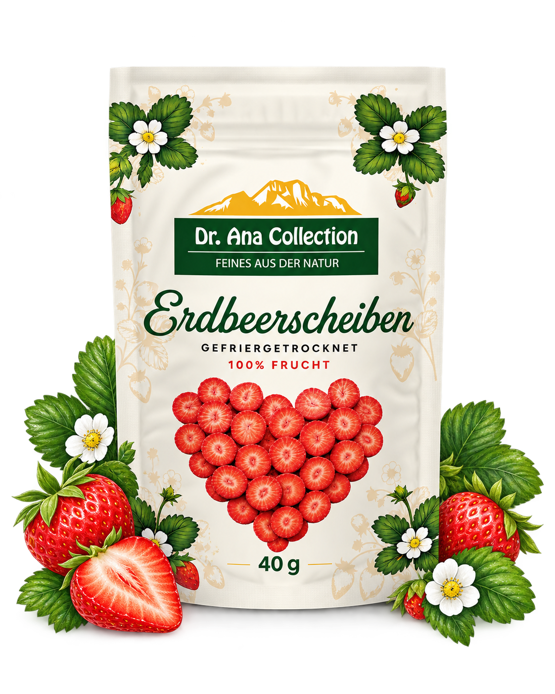 Gefriergetrocknete Erdbeere
