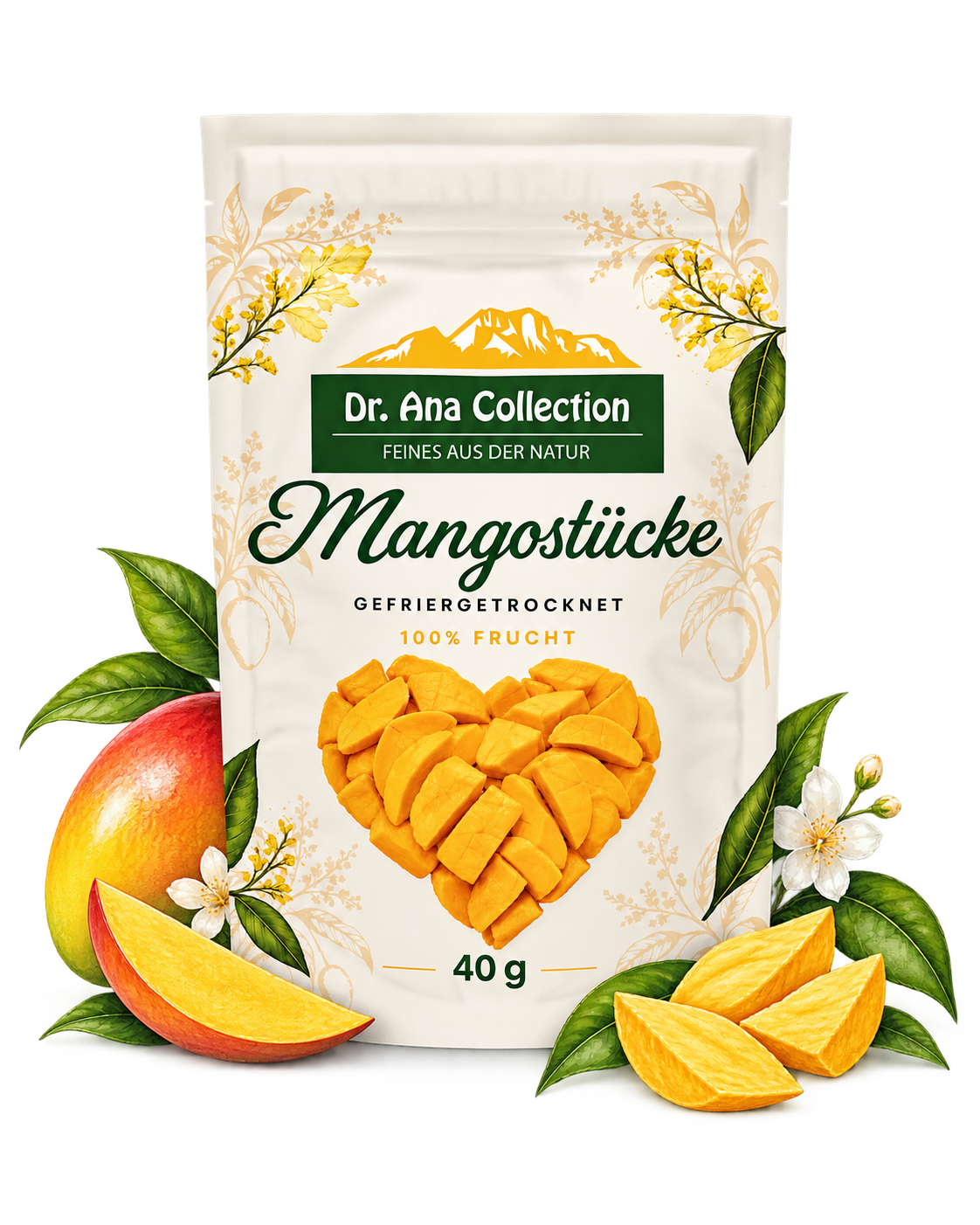 Gefriergetrocknete Mango