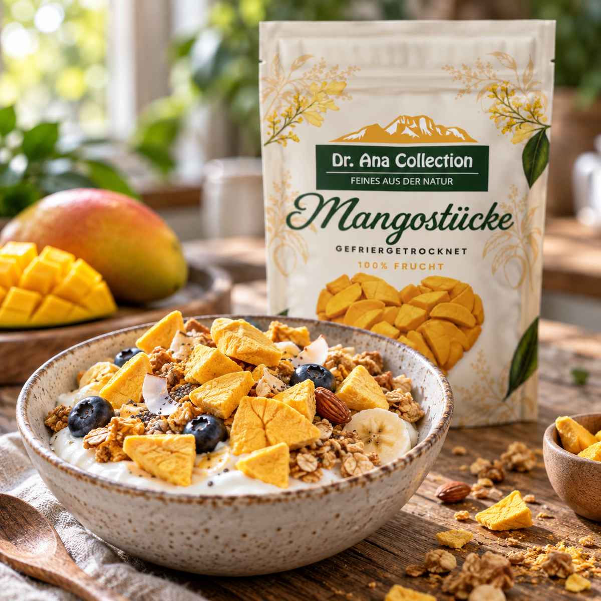 Gefriergetrocknete Mango