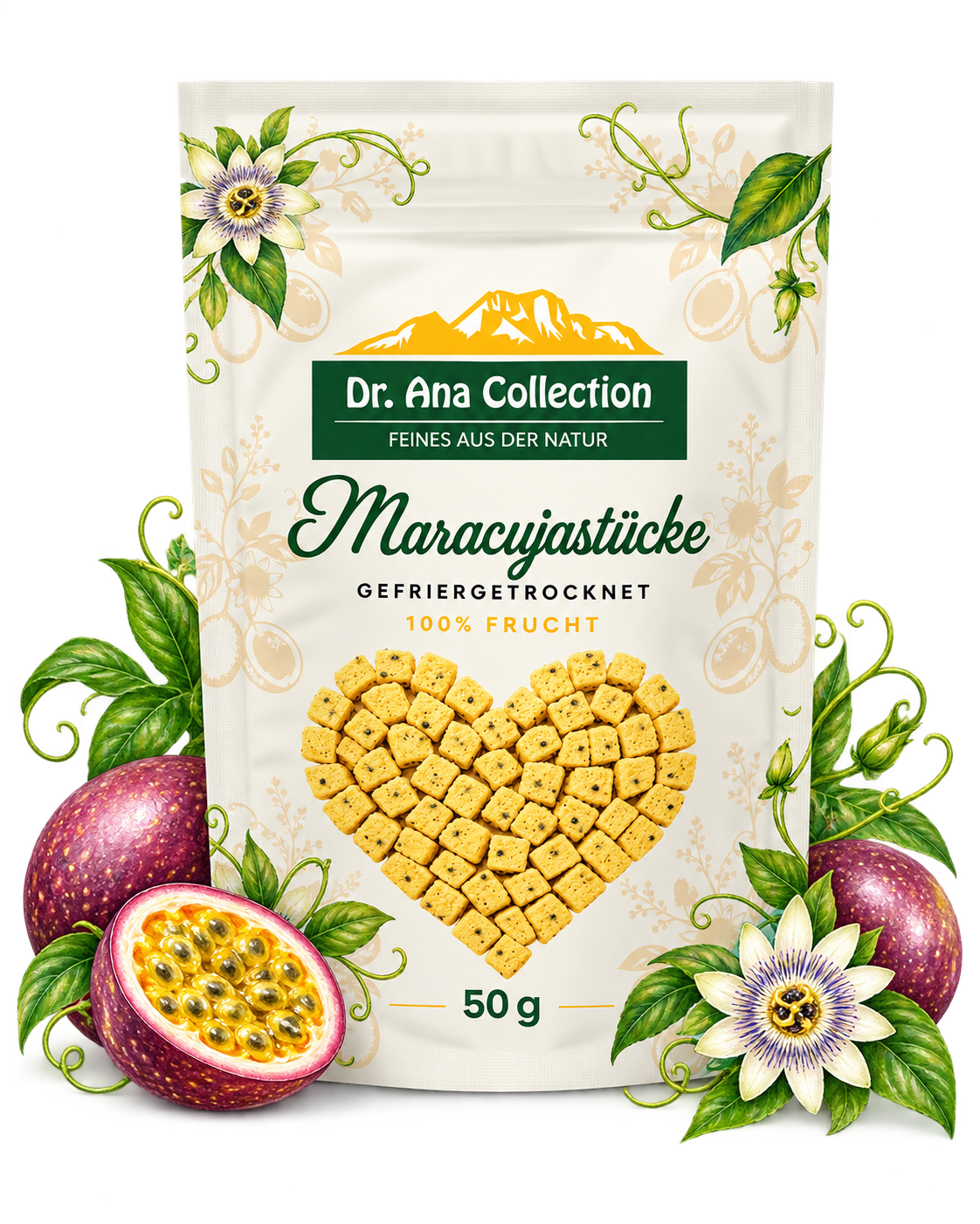 Gefriergetrocknete Maracuja